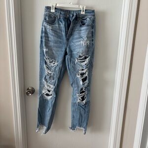 American Eagle Outfitters Light Blue Distressed Jeans